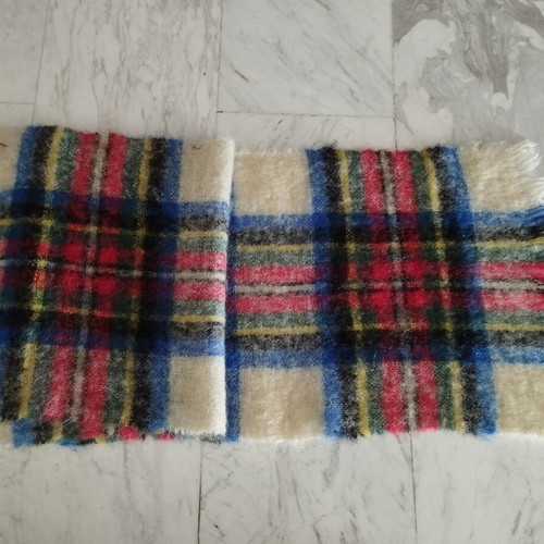 Αυθεντικό σκωτσέζικο κασκόλ Mohair & Wool St Michael μεταχειρισμένο