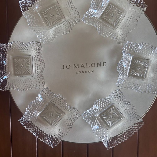 Indiana Glass Co Diamond Point trinket bowls set of 6 new