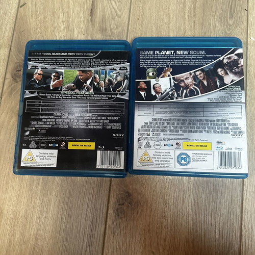 Men in Black Double Pack Blu-Ray used with Bulgarian and Greek subs
