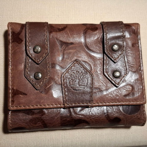 Timberland leather wallet new brown
