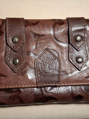 Timberland leather wallet new brown