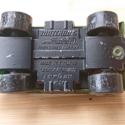 Matchbox Lesney #54 Superfast Personnel Carrier used
