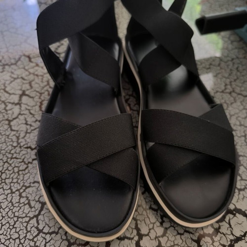 Calvin Klein black sandals used, size 38