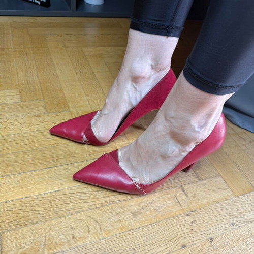 Zara red heels used size 39