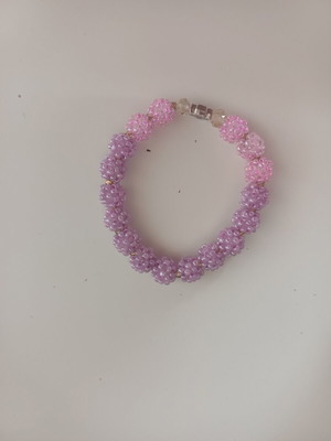 Handmade bracelet with beads and cross
