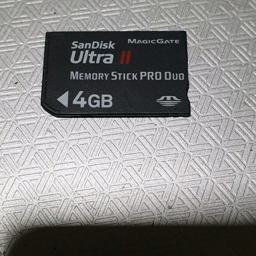 Sandisk Pro Duo 4GB memory card like new with card reader