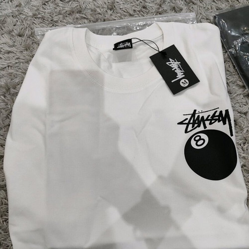 T-shirt Stussy καινούργιο, άσπρο, μέγεθος M unisex