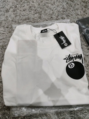 T-shirt Stussy καινούργιο, άσπρο, μέγεθος M unisex
