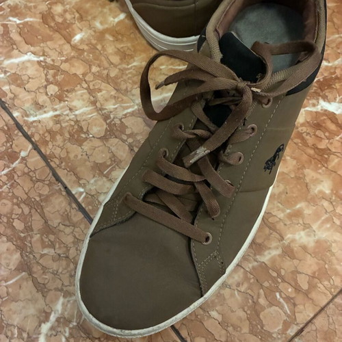 Lonsdale men's shoes used, leather, size 46 brown with laces