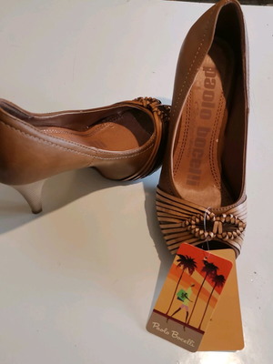 Paolo Bocelli pumps new, brown, size 39