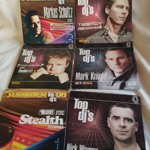 6 CD Top DJ's collection used, Greek editions