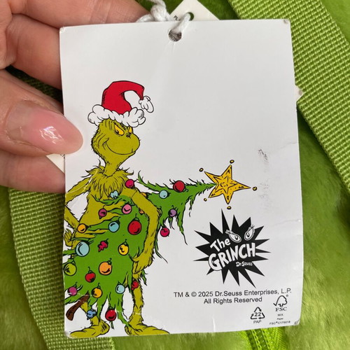 The Grinch Plush Mini Backpack by Sinsay 2025, new