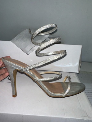 Heeled sandals like new, size 40