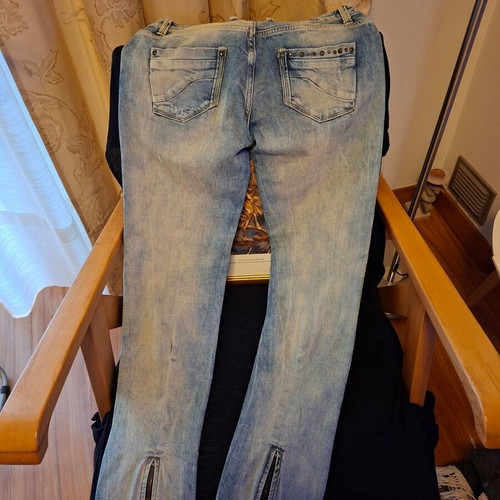 TRF low-rise jeans size 38 like new, blue