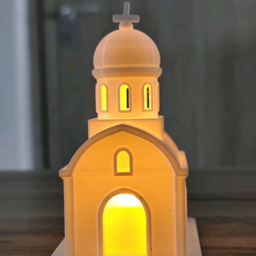 3D Printed Decorative LED Church Lamp New