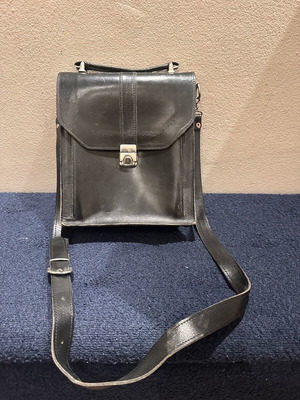 Leather crossbody bag black used