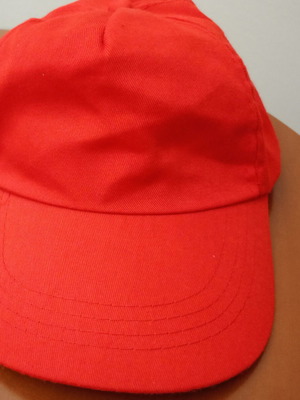 Jockey hat ROLY red like new, one size adjustable