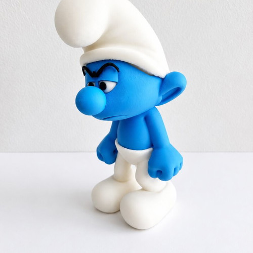 Smurf Grumpy 18cm 3D Printed Handmade Figure new