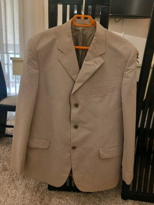 Men's beige summer suit new size 52