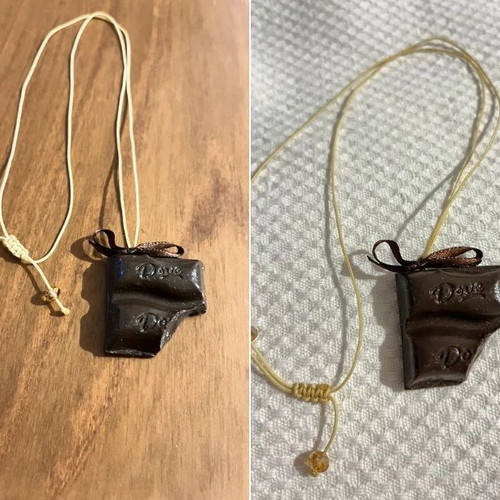 Necklace with fimo element like new