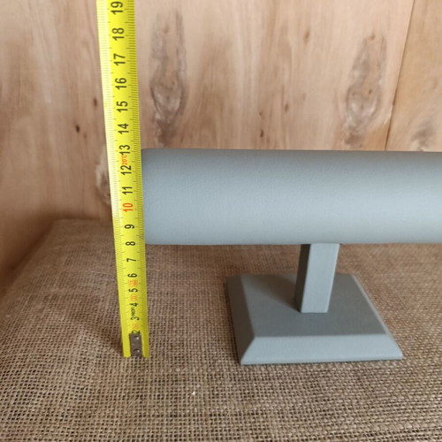 Jewelry and watch display stand leather with wood like new