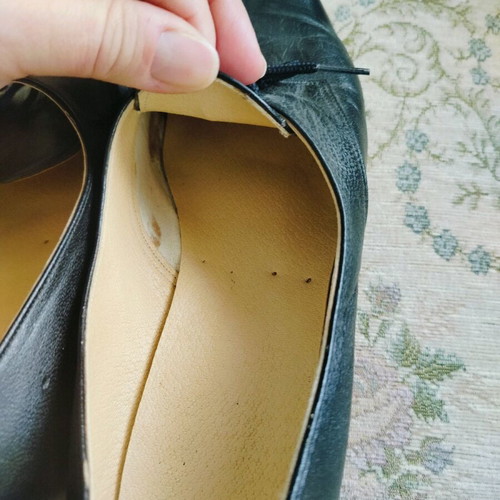Leather Inside-Outside Lace-Up Traditional Dance Shoes Size 37 Like New