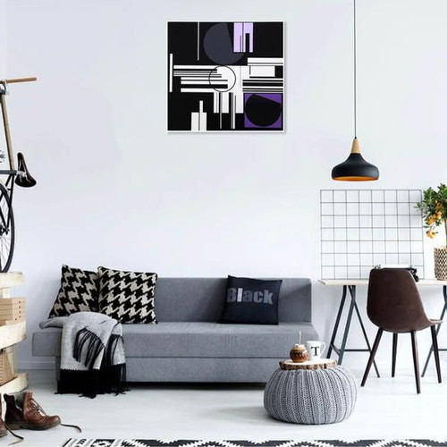 Gunther Fruhtrunk offset print, abstract geometric art