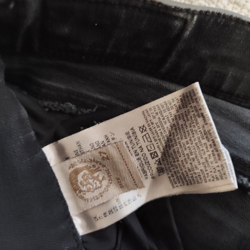 Diesel skinny low waist jeans used, black with rips