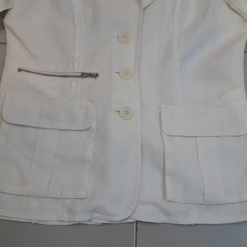 Sisley white jacket used, size S