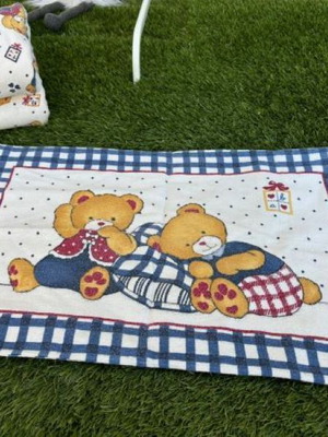 Winter bedding set with pillowcase for crib used