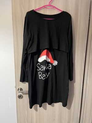 Φόρεμα εγκυμοσύνης Santa baby Shein μαύρο, καινούργιο, μέγεθος L