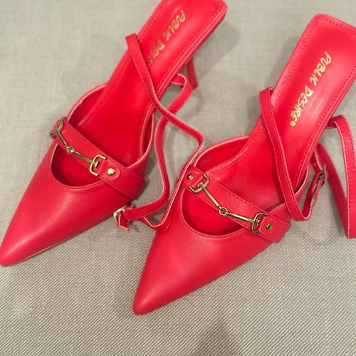 Public Desire red slingback pumps new, size 38