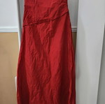 Sixth Sense strapless formal dress used, red, size L