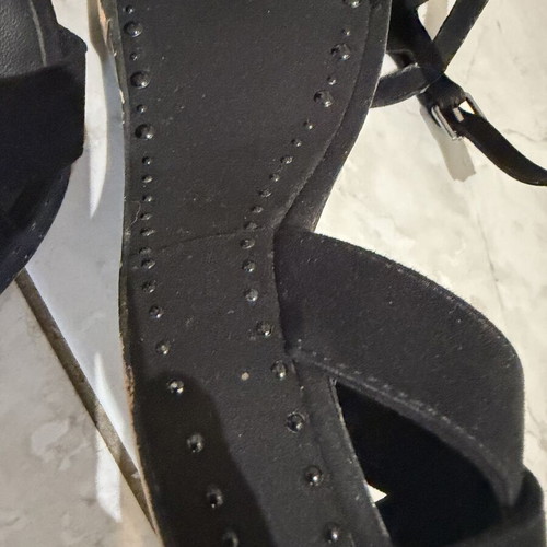 Bershka women's black platform sandals size 41 used