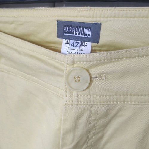 Yellow cotton pants like new, size M to L