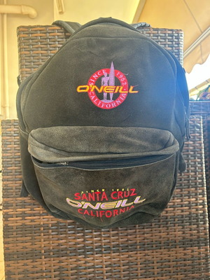 O’Neill black suede backpack used