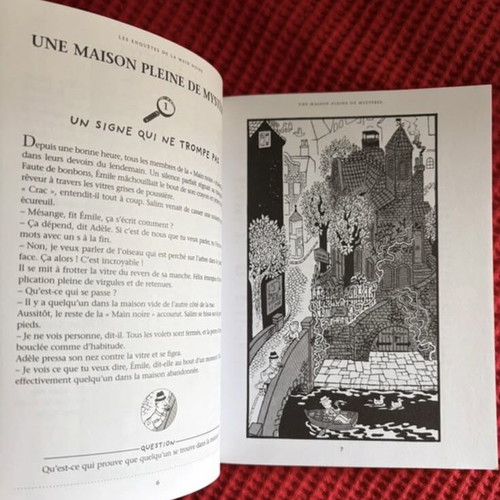 Les Enquêtes de la Main Noire Mystery Book like new, French