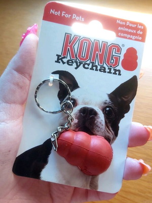 Kong keychain new, red