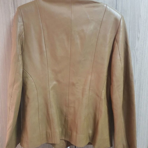 Leather jacket used, camel color, size M