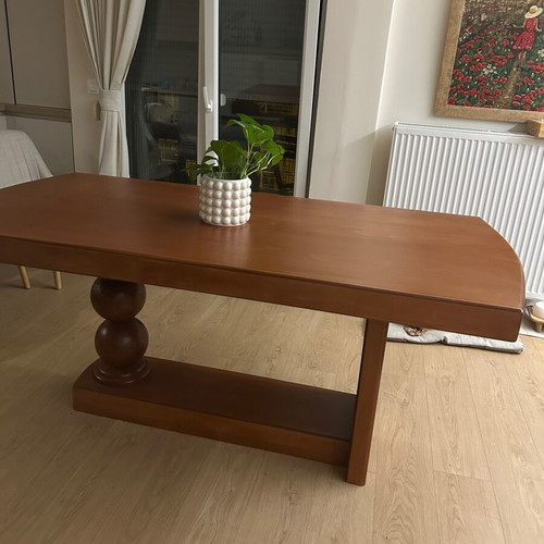 Dining table handmade solid cherry wood like new