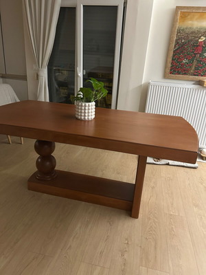 Dining table handmade solid cherry wood like new