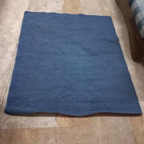 Blue carpet used 160x100 cm