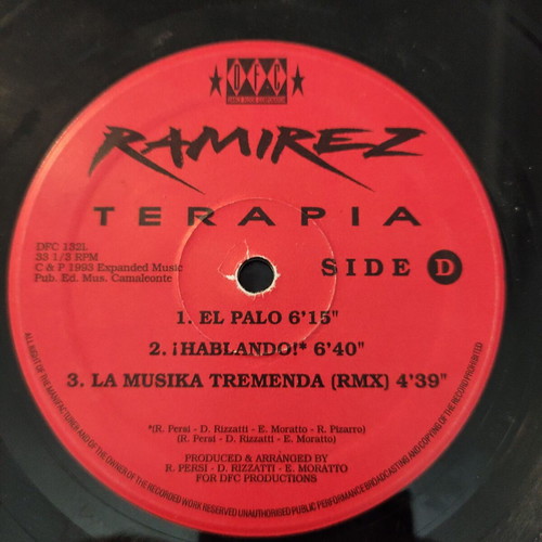 Ramirez Terapia 2LP vinyl used, original Italy pressing 1993