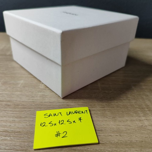 Saint Laurent empty box used, 12.5 x 12.5 x 7 cm