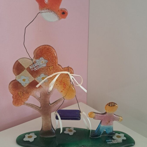 Glass decorative figurine for children's room