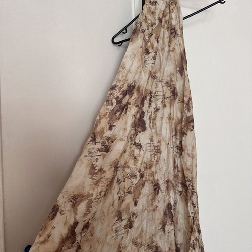 Boho dress asymmetrical front backless like new