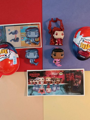 Stranger Things Funko Kinder Joy Bundle of 4 Like New