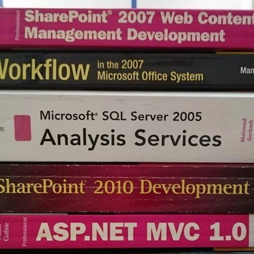 Computer books like new, set of 5, English