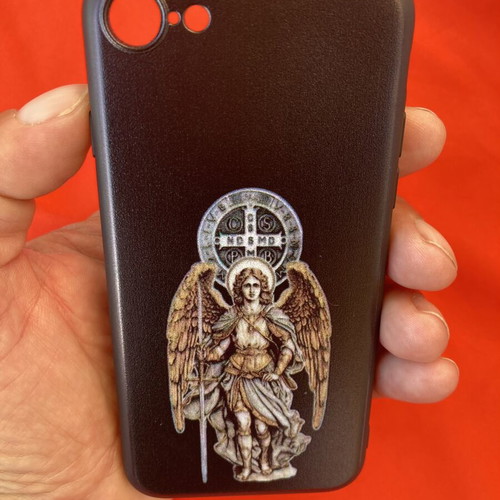 iPhone 7/8/SE2020/SE2022 Silicone Case Cover with Saint Archangel Michael Design new