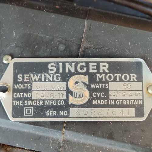 Singer sewing machine used from the 1950s